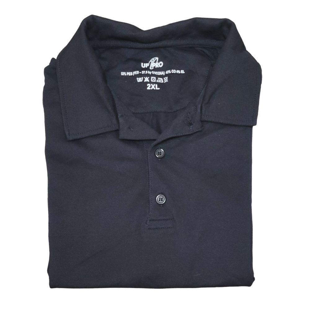 Black UF Pro urban polo style shirt